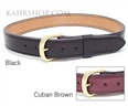Mitch Rosen Leather Gun Belt, 44, Cuban Brown (KACC344HB)